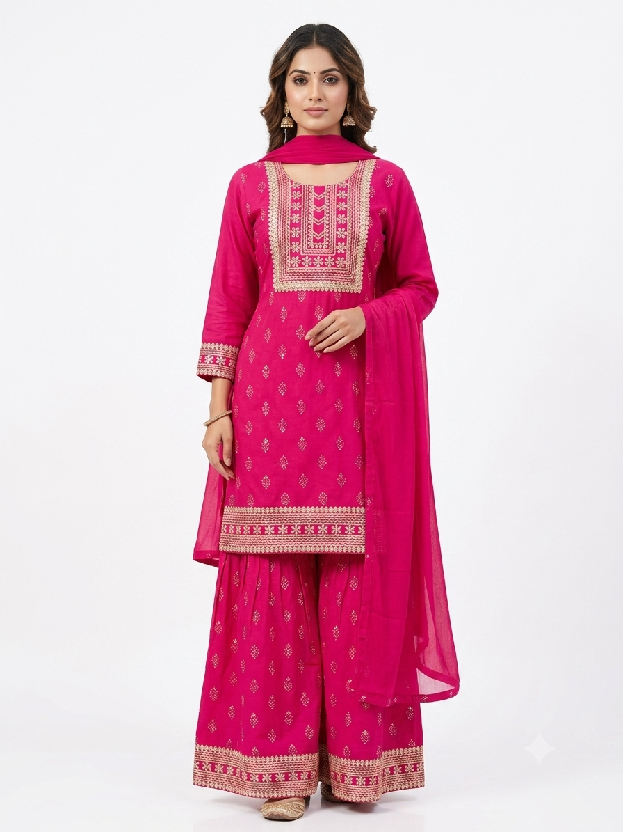 AJVIE Sharara Set with Dupatta